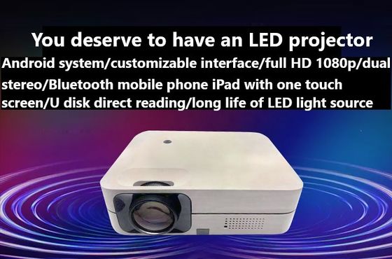 ホテルの映画館のための1920*1080dpi WIFI LCDの人間の特徴をもつ小型携帯用プロジェクター
